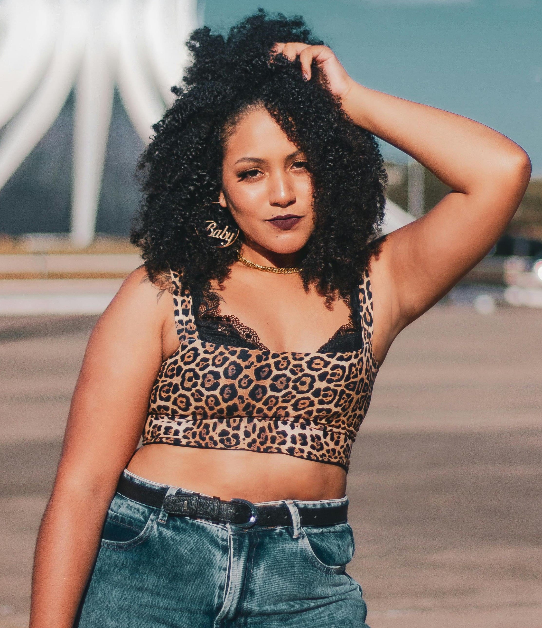 Leopard-print Top