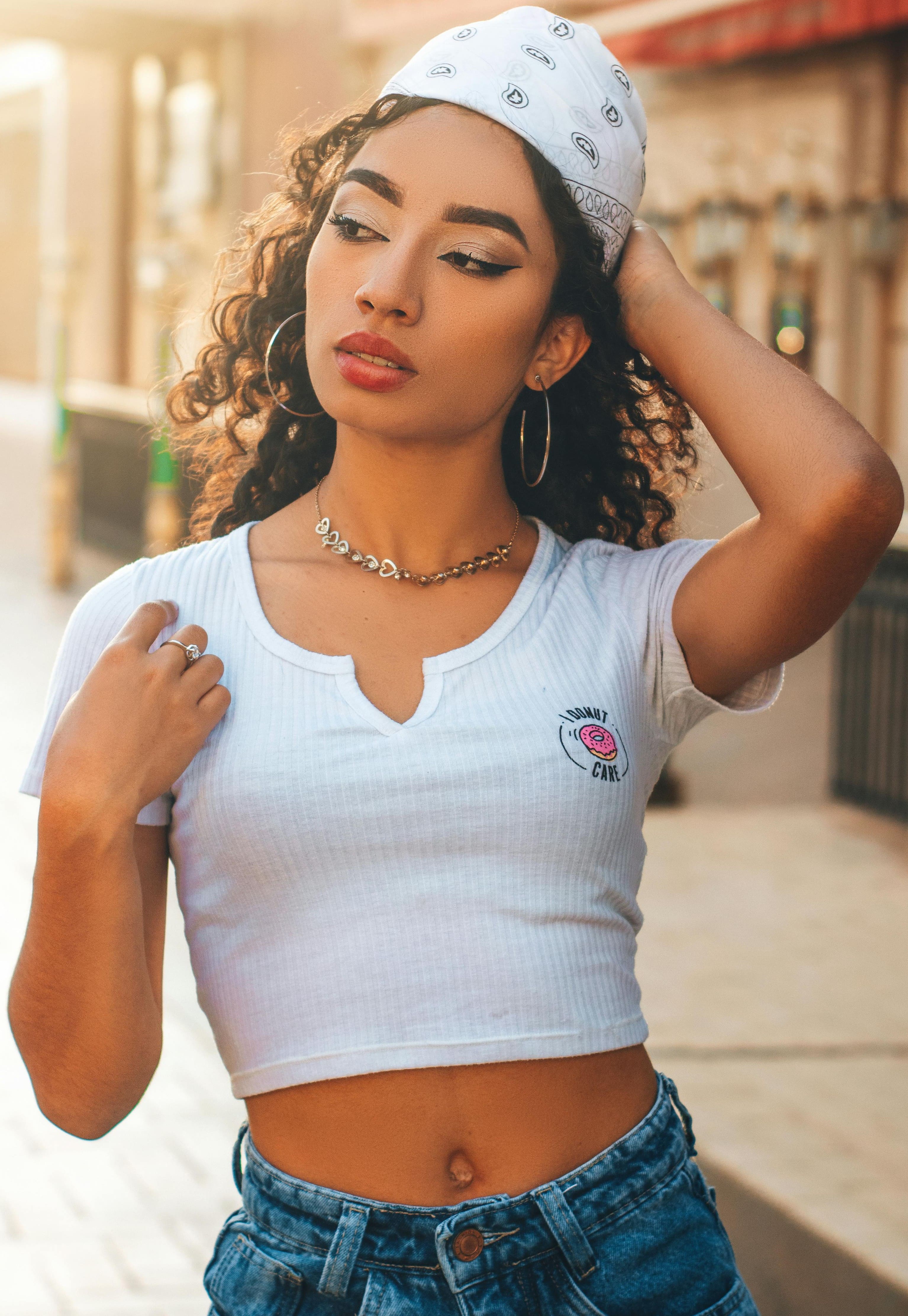 Cropped Cotton Top